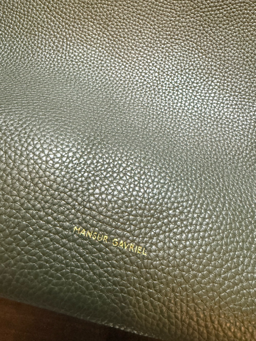 Mansur Gabriel Maxi Cabas Bag in Seaweed - Picture 6 of 9